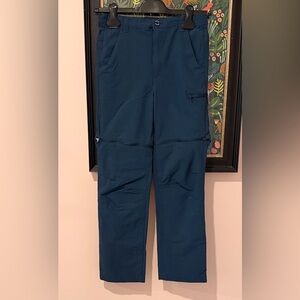 Regatta Great Outdoors size 11/12 kids blue convertible shorts pants hiking